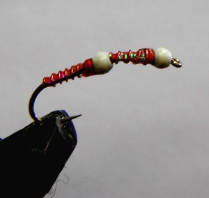 Double Red Ice Cream Cone Head Chironomid