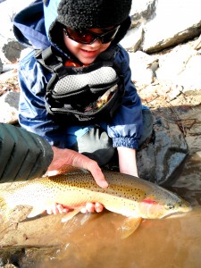 Finley's first steelhead